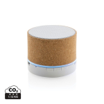 Coluna Bluetooth personalizada de cortiça reprodução 3 horas CorkTunes cor natural