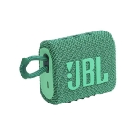 Coluna de som bluetooth personalizada reciclada JBL GO 3 Eco cor verde vista principal