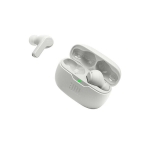 Auriculares Bluetooth sem fios de qualidade carga rápida JBL Wave Beam cor branco terceira vista detalhe