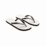 Havaianas personalizadas com imagem, tamanho 44-46 Beach Sublim cor preto