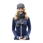 Conjunto polar de poliéster com gorro e cachecol 200 g/m² primeira vista