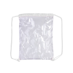 Mochila transparente com cordão colorido Transparent cor branco segunda vista