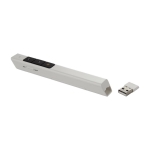 Ponteiro laser de plástico com função “plug and play” e USB cor branco sexta vista