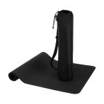 Tapete para yoga de plástico reciclado antideslizante 6 mm cor preto