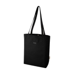 Saco versátil de algodão reciclado GRS com bolso para PC 15'' cor preto