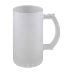 Caneca de cerveja, acabamento de aparência congelada 500 ml cor transparente primeira vista