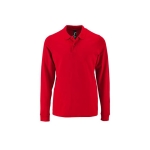 Polo de manga comprida em 100% algodão para homem 180 g/m2 SOL'S Perfect cor vermelho quinta vista