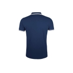 Polo bicolor de algodão para homem 200 g/m2 SOL'S Pasadena cor azul-marinho vista traseira