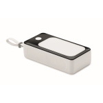 Powerbank com pulseira e cabo USB com ficha tipo C 10.000 mAh cor branco segunda vista