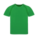 T-shirt técnica para crianças de poliéster 100% transpirável 135 g/m2 cor verde primeira vista