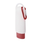 Protetor solar FPS 30 com mosquetão e tampa a condizer 60ml cor vermelho terceira vista