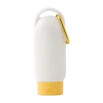 Protetor solar FPS 30 com mosquetão e tampa a condizer 60ml cor amarelo primeira vista