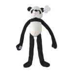 Panda de peluche com velcro nas mãos e etiqueta com logótipo cor multicolor primeira vista