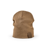 Gorro sustentável de RPET ideal para os dias frios de inverno cor camel