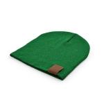 Gorro sustentável de RPET ideal para os dias frios de inverno cor verde-escuro segunda vista