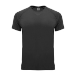 T-shirt técnica de poliéster 100% para homem 135 g/m2 Roly cor preto