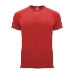 T-shirt técnica de poliéster 100% para homem 135 g/m2 Roly cor vermelho