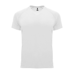 T-shirt técnica de poliéster 100% para homem 135 g/m2 Roly cor branco