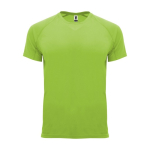 T-shirt técnica de poliéster 100% para homem 135 g/m2 Roly cor verde-lima