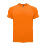 T-shirt técnica de poliéster 100% para crianças 135 g/m2 Roly cor cor-de-laranja fluorescente