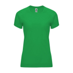 T-shirt técnica de poliéster 100% para mulher 135 g/m2 Roly cor verde maçã