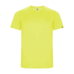 T-shirt técnica 50% de poliéster reciclado para homem 135 g/m2 Roly cor amarelo fluorescente