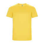 T-shirt técnica 50% de poliéster reciclado para crianças 135 g/m2 Roly cor amarelo