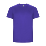 T-shirt técnica 50% de poliéster reciclado para crianças 135 g/m2 Roly cor violeta