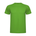 T-shirt técnica de poliéster de ponto piqué para homem 150 g/m2 Roly cor verde maçã