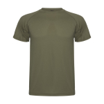 T-shirt técnica de poliéster de ponto piqué para homem 150 g/m2 Roly cor verde militar