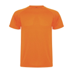 T-shirt técnica poliéster de ponto piqué para crianças 150 g/m2 Roly cor cor-de-laranja fluorescente