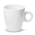 Caneca de cerâmica branca apta para as máquinas de café 200 ml cor branco