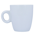 Caneca de cerâmica branca apta para as máquinas de café 200 ml cor branco segunda vista