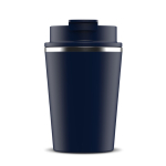 Copo takeaway de parede dupla compatível com cafeteiras 280 ml cor azul-escuro