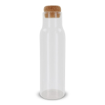 Garrafa de vidro personalizada grande 1L Crystal Cork Large cor transparente