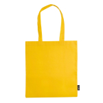 Saco non-woven em várias cores com alças longas 75 g/m2 cor amarelo segunda vista