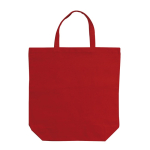 Saco de algodão canvas com alças curtas a condizer 250 g/m2 cor vermelho segunda vista