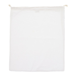 Saco reutilizável de algodão para frutas e verduras 40x45 cm cor branco