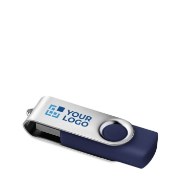 Pens USB serigrafadas exclusivas 3.0 corpo de borracha Techmate 3.0