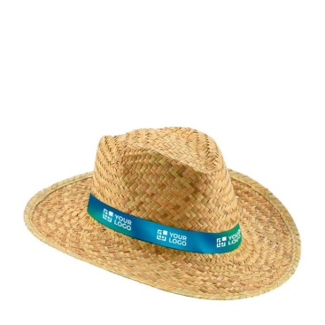 Chapéu de palha com faixa sublimada a cor bem garrida Summertime Sublim