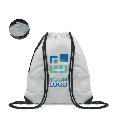 Mochila-saco refletora com logo