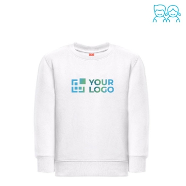 Sweatshirt em algodão e poliéster 300 g/m2 THC DELTA KIDS WH