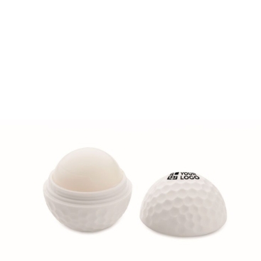 Bálsamo labial de ABS em forma de bola de golfe sabor baunilha SPF10