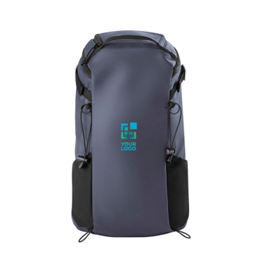 Mochila impermeável 600D RPET com compartimento acolchoado para PC de 14"