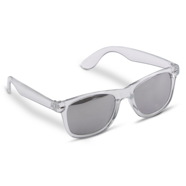 Óculos de sol transparentes com aros coloridos proteção UV400