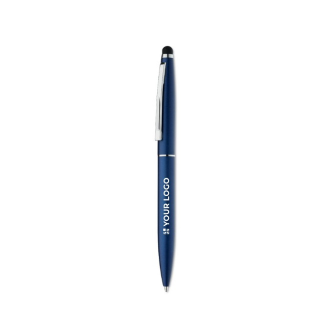 Canetas para brindes de alumínio e tinta azul Classic Touch vista principal