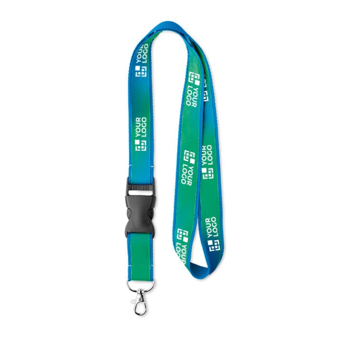 Lanyards para publicidade com fivela e sublimados Double Sublim Plus vista principal