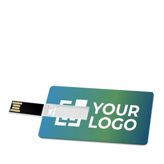 Cartão USB com a sua imagem a cor garrida, económico USB Clássico cor branco