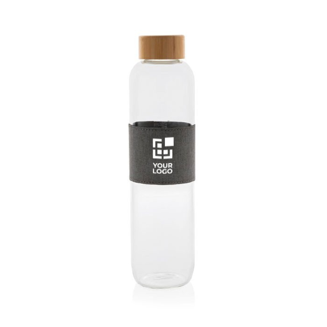 Garrafas de água de vidro personalizadas 750ml Crystal Sleeve vista principal