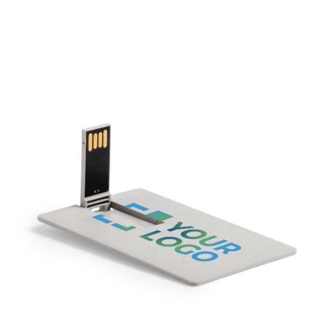 Cartões USB personalizados cana de trigo Cartão USB Eco Essence cor bege